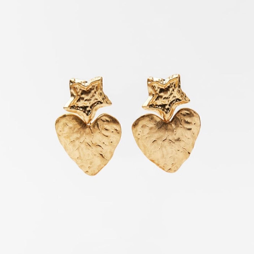 Heart dangle earrings N110